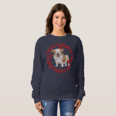 Schlampenküsse, Bulldog, einfaches Sweatshirt (Vorne ganz)
