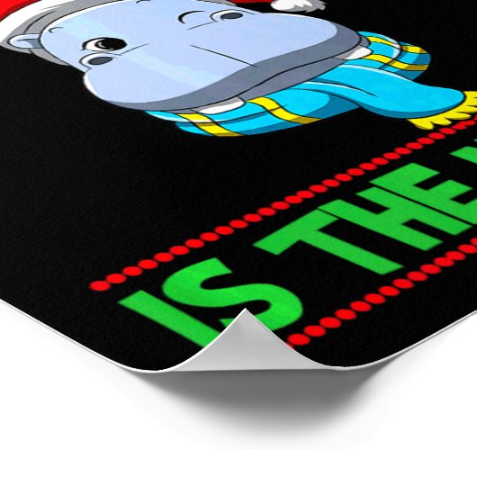 Schlampig ist das neue Nice Weihnachten Santa Xmas Poster (Ecke)