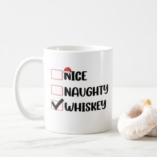 Schlampig Nett Whiskey Santa Weihnachtsliste Kaffeetasse