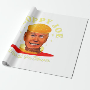 Schlampiger Joe Biden Anti Präsident Geschenkpapier