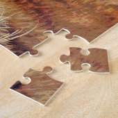 Schlampiger Tiger bei Sonnenuntergang, Big Cat Puzzle (Seite)