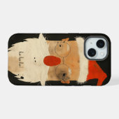 Schlampiger Weihnachtsmann iPhone 15 Hülle (Rückseite (Horizontal))