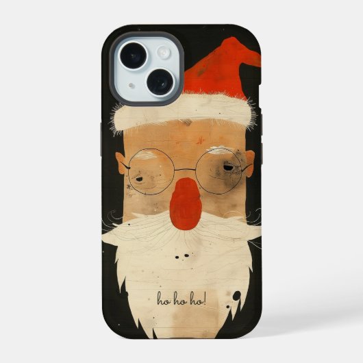 Schlampiger Weihnachtsmann iPhone 15 Hülle (Rückseite)