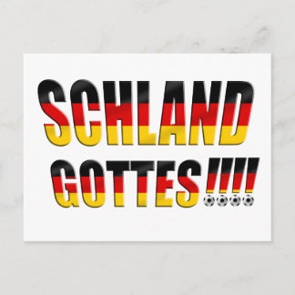 Schland Gottes - Fussball Deutschland Postkarte