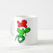 Schlange-2025 Kaffeetasse (Vorderseite Links)