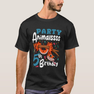 Schlange 5. Geburtstag Tier Reptilienliebhaber Tie T-Shirt