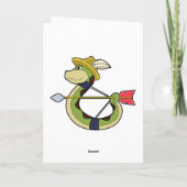 Schlange als Archer mit Bow & Arrow Karte (Rückseite)