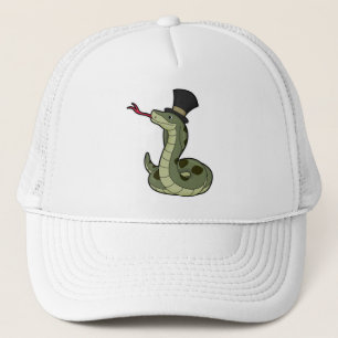 Schlange als Gentleman & Hat Truckerkappe