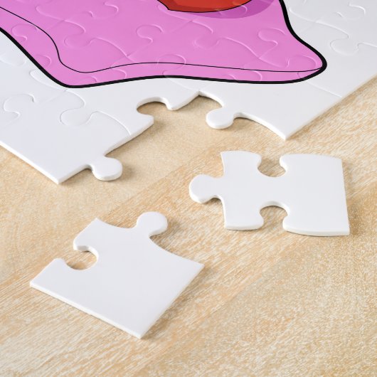 Schlange als König mit Krone Puzzle (Seite)