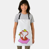 Schlange als König mit Krone Schürze (Insitu)