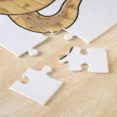 Schlange als Pirate mit Hakenhand und Augenpflaste Puzzle (Seite)