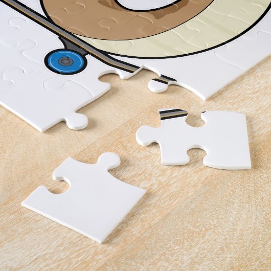 Schlange als Skater mit Skateboard Puzzle (Seite)