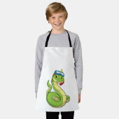 Schlange als Taucher Schnorchel Schürze (Getragen)