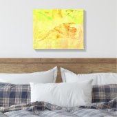 Schlange an einer rocken Canvas Print Leinwanddruck (Insitu (Schlafzimmer))