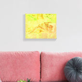 Schlange an einer rocken Canvas Print Leinwanddruck (Insitu (Wohnzimmer))