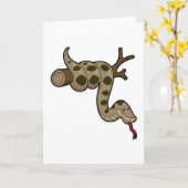 Schlange an Zweigstelle Karte (Gelbe Blume)