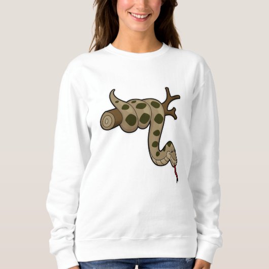 Schlange an Zweigstelle Sweatshirt (Vorderseite)