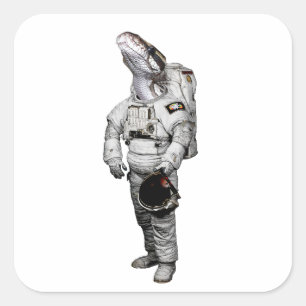 Schlange Astronaut Aufkleber
