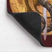 Schlange auf einer Klinge Mousepad (Ecke)