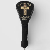 Schlange auf Kreuz Golf Headcover (Vorderseite)