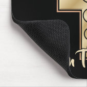 Schlange auf Kreuz Mousepad (Ecke)