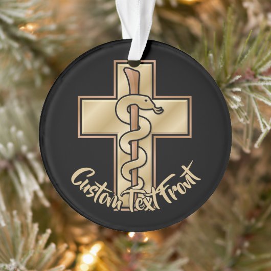 Schlange auf Kreuz Ornament (Baum)