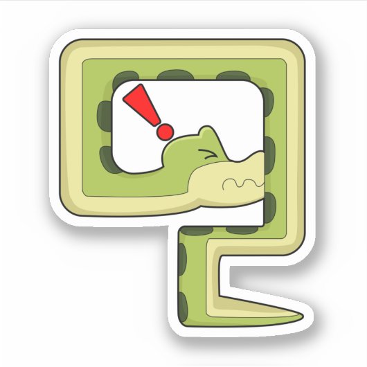 Schlange Aufkleber (Vorderseite)