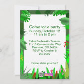 Schlange Baum-in den kundenspezifischen Einladung (Rückseite)