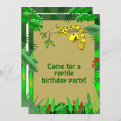 Schlange Baum-in den kundenspezifischen Einladung (Vorne/Hinten)