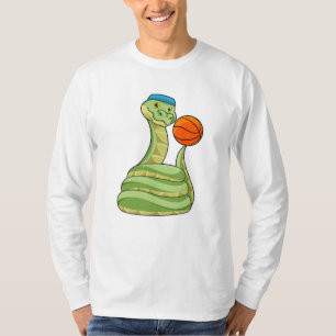 Schlange beim Basketball Sport T-Shirt