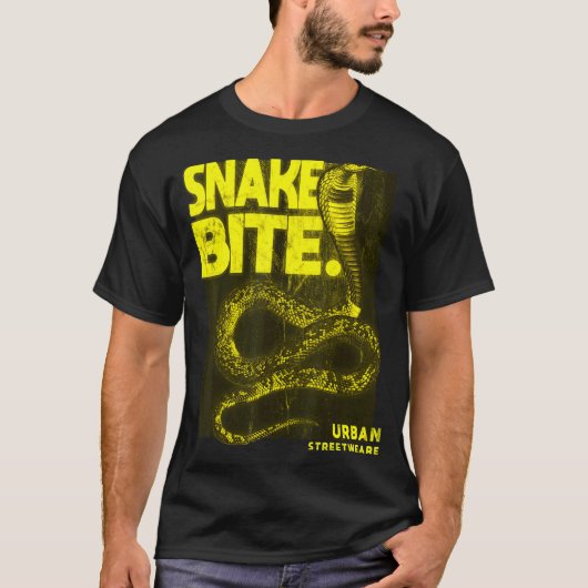 Schlange Bite Urban Streetwear 3 T-Shirt (Vorderseite)
