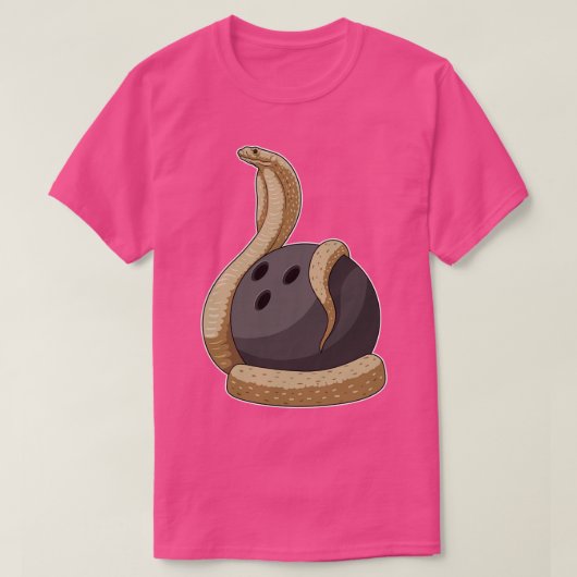 Schlange Bowling Bowling Kugel 2 T-Shirt (Design vorne)