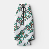 Schlange Braun und Aquamarine Silhouette Flaschenkühler (Rückseite)