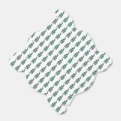 Schlange Braun und Aquamarine Silhouette Geschenkschachtel (Ungefaltet)