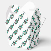 Schlange Braun und Aquamarine Silhouette Geschenkschachtel (Geöffnet)