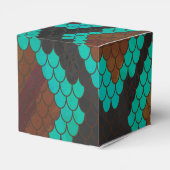 Schlange Brown und Aquamarine Printwerbung Geschenkschachtel (Rückseite)
