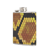 Schlange Brown und Gold Print Flachmann (Links)