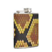 Schlange Brown und Gold Print Flachmann (Rechts)