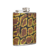 Schlange Brown und Gold Print Flachmann (Rechts)