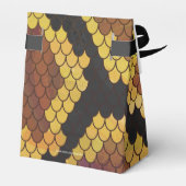 Schlange Brown und Gold Print Geschenkschachtel (Rückseite)