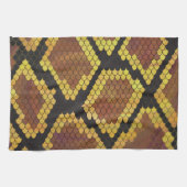 Schlange Brown und Gold Print Handtuch (Horizontal)