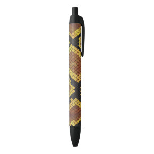 Schlange Brown und Gold Print Kugelschreiber