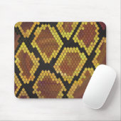 Schlange Brown und Gold Print Mousepad (Mit Mouse)