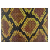 Schlange Brown und Gold Print Schneidebrett (Vorderseite)