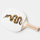 Schlange Brown und GoldSilhouette Tischtennis Schläger (Seitenansicht)