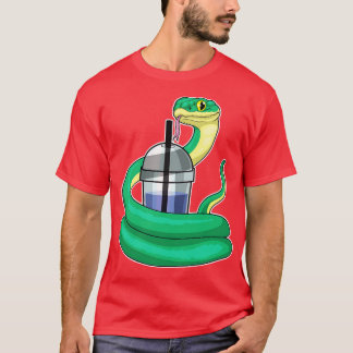 Schlange-Bubble-Tee T-Shirt