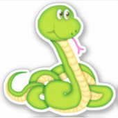 Schlange Cartoon Die Sticker-Decal schneiden Aufkleber (Vorderseite)