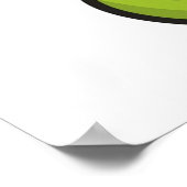 Schlange Cartoon Geschenk Tier Schlangen grün Poster (Ecke)