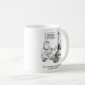 Schlange Charmer bei der Verabredet Agentur. Funny Kaffeetasse (VorderseiteRechts)