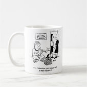 Schlange Charmer bei der Verabredet Agentur. Funny Kaffeetasse (Links)